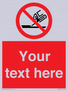 Custom prohibition Do not use for face grinding